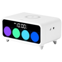 Фото Настольные часы/будильник с беспроводным зарядным устройством Timebox 1, дорогой бренд Rombica