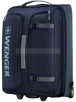 Фото Фирменная сумка на колесах XC Tryal с выдвижной ручкой, 53 л.  «Wenger» (синий)