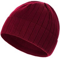 Красная вязаная шапка Lima, бордовая