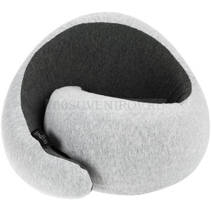 Фото Дизайнерская дорожная подушка comfoMorf под шею с эффектом памяти «Indivo» (серая)