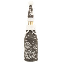 Фотка Чехол на бутылку Snow Fairy, серый, производитель teplo