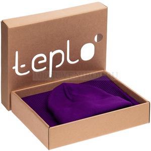 Фото Набор Life Explorer: шапка, шарф «Teplo» (фиолетовый)
