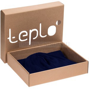 Фото Вязаный набор Lima: шапка, шарф «Teplo» (синий (сапфир))