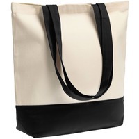 Фото Холщовая сумка Shopaholic, черная от бренда Avoska