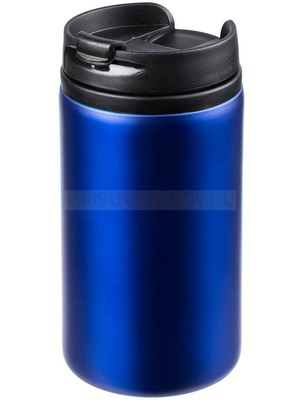 Фото Герметичный автомобильный термостакан CANELLA под гравировку и тампопечать, 250 мл., синий «Molti»