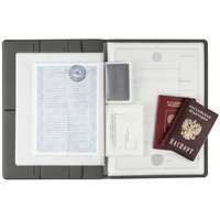 Папка-органайзер для бумаг DEVON MAXI А4 для хранения семейных документов: паспортов, свидетельств, удостоверений, 16 файлов. 