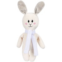 Игрушка Beastie Toys, заяц с белым шарфом и новогодний сладкий подарок