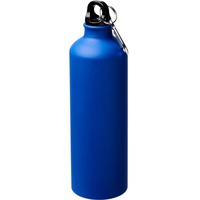 Герметичная бутылка PACIFIC с карабином, 770 мл., d7,3 x 25 см с матовой поверхностью, синий
