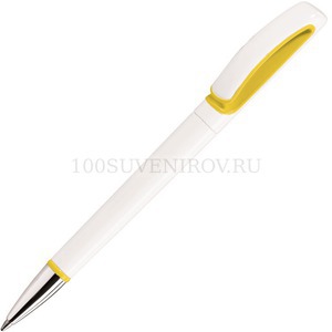 Фото Шариковая ручка TEK из пластика, синие чернила, d0,9 х 14 см «Viva Pens» (белый, желтый)