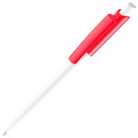 Фотография Двухцветная ручка пластиковая шариковая Vini White, синие ручки, d1 х 14,3 см