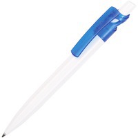 Картинка Ручка пластиковая шариковая MAXX WHITE BIS, d1,2 х 14,9 см, синие чернила