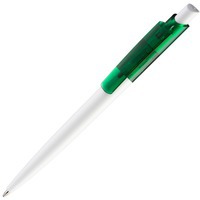Фотка Ручка пластиковая шариковая Vini White Bis с цветным клипом, синие чернила, d1 х 14,3 см