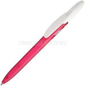 Фото Ручка пластиковая шариковая RICO MIX под нанесение логотипа, d0,9 х 14,5 см, синие чернила «Viva Pens» (розовый, белый)