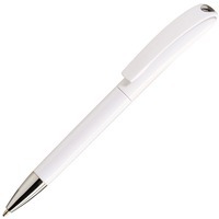 Фотография Ручка пластиковая шариковая Ines White, синие чернила, d0,9 х 13,9 см