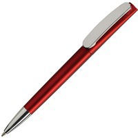 Фотка Цветная ручка пластиковая шариковая LEO LUX с серебристым клипом, синие чернила, d1 х 14,3 см, магазин Viva Pens