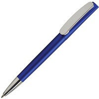 Фотография Цветная ручка пластиковая шариковая LEO LUX с серебристым клипом, синие чернила, d1 х 14,3 см