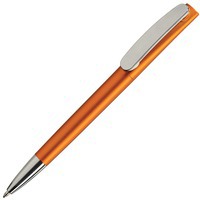 Фото Цветная ручка пластиковая шариковая LEO LUX с серебристым клипом, синие чернила, d1 х 14,3 см