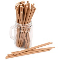 Коктейльный набор крафтовых трубочек Kraft straw