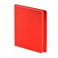 Недатированный ежедневник MEGAPOLIS MAGNET А5 soft touch с магнитом, красный обрез, 16 х 20,5 см