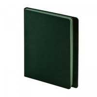 Недатированный ежедневник MEGAPOLIS MAGNET А5 soft touch с магнитом, зеленый обрез, 16 х 20,5 см