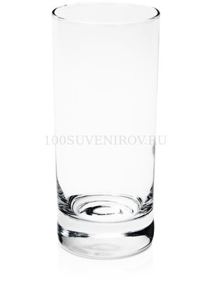 Фото Стакан ХАЙБОЛЛ для воды и прохладительных напитков под нанесение логотипа - деколь, тампопечать, 285 мл., d6,3 х 14 см.  (прозрачный)
