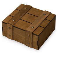 Подарочная деревянная коробка Quadro, 21,2 х 18,5 х 10,5 см