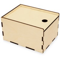 Деревянная подарочная коробка-пенал, М, 21 х 16 х 12 см