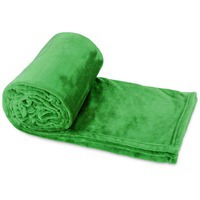 Мягкий плюшевый плед ТЕДДИ в сумке, 130 х 160 см, зеленый