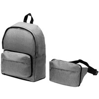 Рюкзак из переработанного пластика Extend 2-в-1 с внутренним карманом для планшета и отстегивающейся поясной сумкой, 31 х 41 х 15,8 см. Предусмотрена возможность нанесения фирменного стиля.