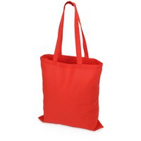 Летняя сумка-шоппер на плечо из хлопка CARRYME 140 под нанесение логотипа, 140 г/м2, 38 х 42 см, ручки 2,5 х 55 см