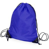 Экорюкзак-мешок REVIVER из переработанного пластика под брендирование, 34 х 45 см, синий