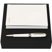 Фирменный подарочный набор деловых аксессуаров: блокнот А6, ручка шариковая