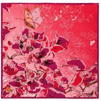 Картинка Большой шелковый платок Casoria с красивым узором от французского люксового бренда 