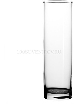 Фото Красивая фирменная ваза для цветов FLORA минималистичного дизайна в виде большой колбы «Pasabahce»