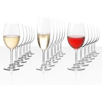 Подарочный набор Celebration из 18 бокалов (для красного, белого и игристого вина)  и витражные бокалы