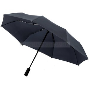 Фото Складной зонт doubleDub, темно-синий «Indivo»
