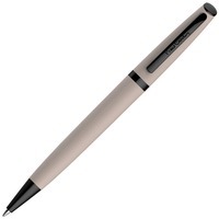 Фото Толстенькая шариковая ручка ACTUEL из матового абс-пластика с фирменным логотипом на металлическом клипе в подарочной коробке, d1,2 х 14 см, синие чернила