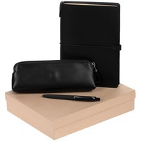 Шикарный набор Manifold в подарок женщине - блокнот для записей, ручка, косметичка