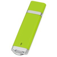 Пластиковая USB-флешка на 16 Гб ОРЛАНДО, 1,9 х 7,4 х 0,65 см , зеленый