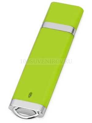 Фото Пластиковая USB-флешка на 16 Гб ОРЛАНДО, 1,9 х 7,4 х 0,65 см  (зеленый)
