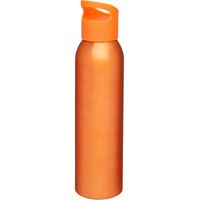 Спортивная бутылка SKY из алюминия с ручкой, 650 мл., d6,6 х 26 см, оранжевый