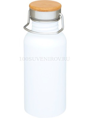 Фото Спортивная герметичная бутылка THOR с ручкой для переноски, 550 мл., d7,4 х 18,8 см «Avenue» (белый)