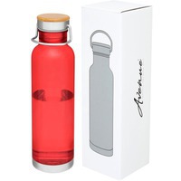 Фирменная спортивная бутылка THOR из тритана в подарочной коробке, 800 мл., d7,3 х 26,2 см, красный