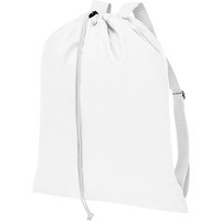 Классный яркий рюкзак-мешок ORIOLE на лямках, 33 х 42 см , белый