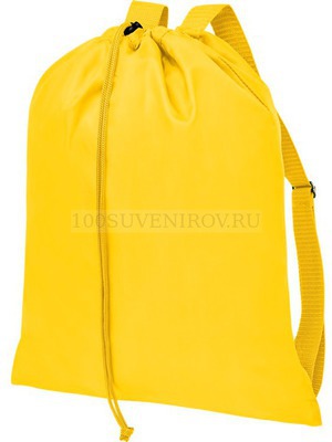Фото Классный яркий рюкзак-мешок ORIOLE на лямках, 33 х 42 см  (желтый)