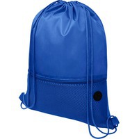Рюкзак ORIOLE из полиэстера 210D с карманом-сеткой, выходом для наушников, 33 х 44 см, нагрузка 5 кг. поl трафаретную печать, термотрансфер, вышивку логотипа , синий