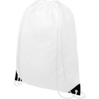 Фото Белый рюкзак ORIOLE с цветными укрепленными углами, 33 х 44 см, макс нагрузка 5 кг.