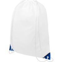 Белый рюкзак ORIOLE с цветными укрепленными углами, 33 х 44 см, макс нагрузка 5 кг., синий