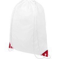 Белый рюкзак ORIOLE с цветными укрепленными углами, 33 х 44 см, макс нагрузка 5 кг., красный