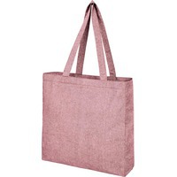 Эко-сумка PHEEBS из переработанного хлопка, 38 х 8,5 х 41 см, нагрузка 10 кг. , темно-бордовый